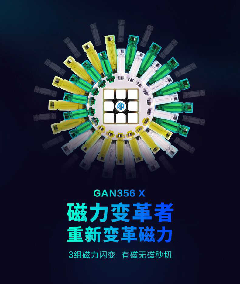 Gan356磁力版二三四五阶镜面五魔方竞速比赛专用儿童益智玩具 2
