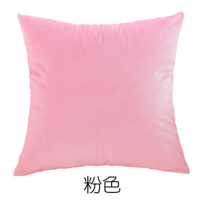 亚马逊北欧ins纯色现代简约风格天鹅绒双面素色床头沙发抱枕靠垫 16
