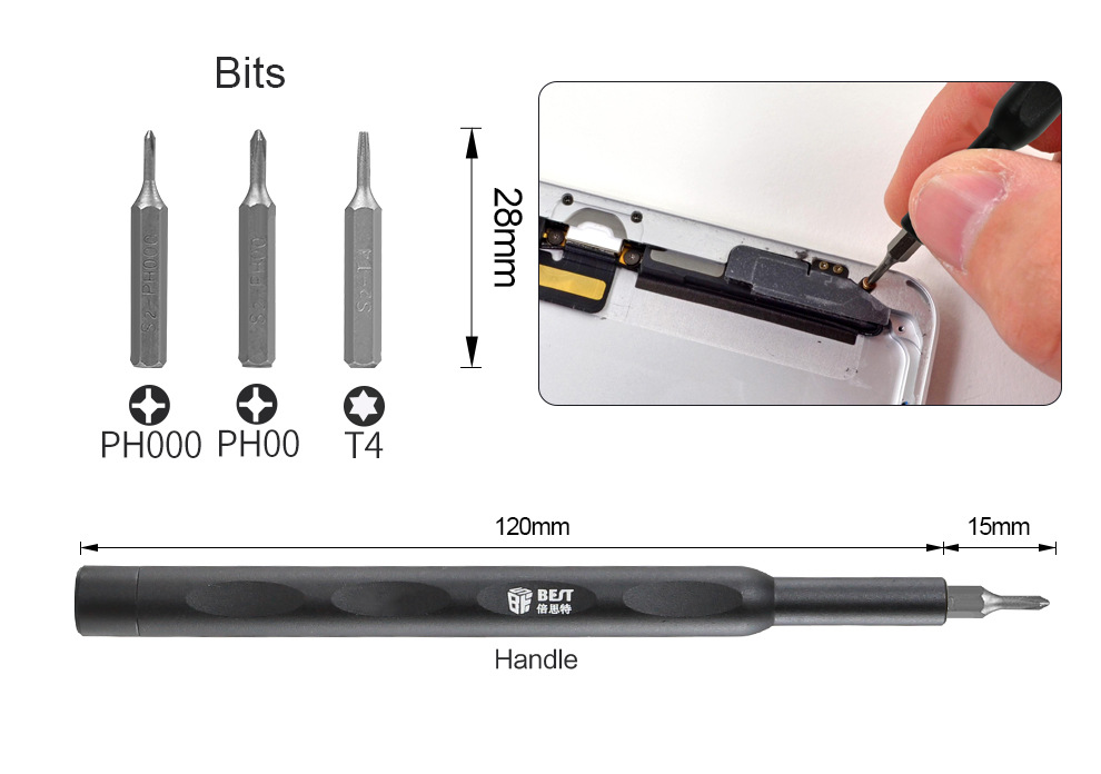 倍思特 苹果FOR IPAD/pro/air拆机工具 手机维修螺丝刀套装组合 7