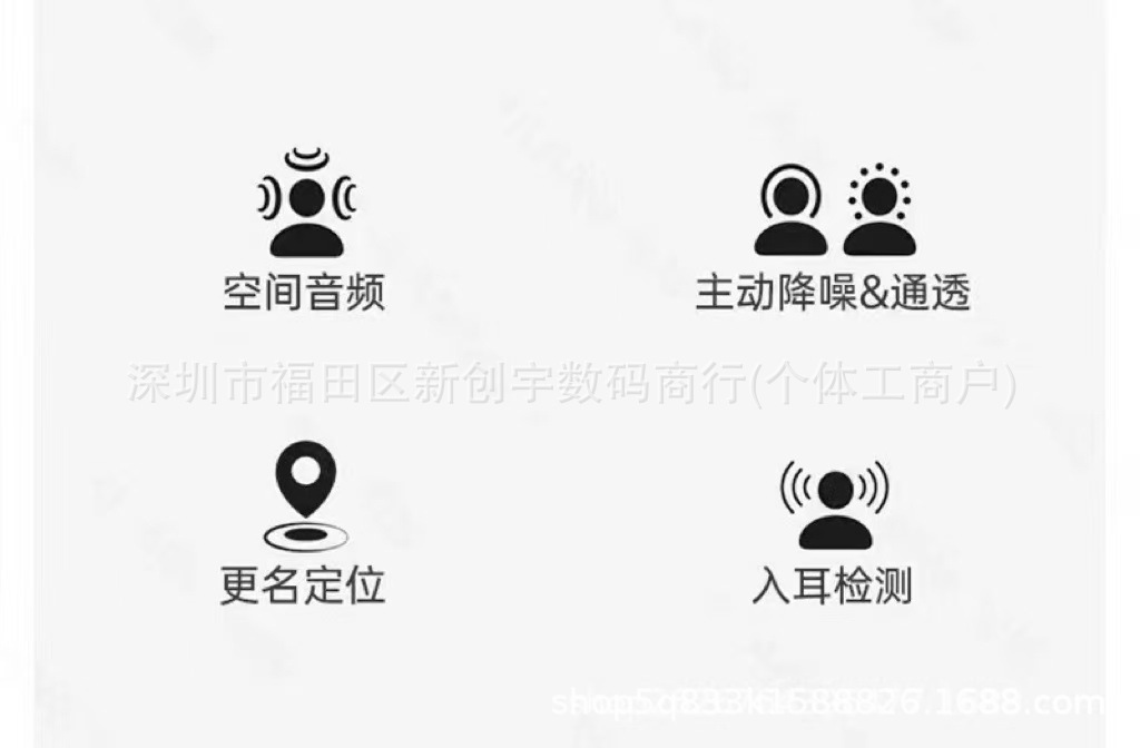 华强北1:1新款Pro3四代五六七八代适用苹果蓝牙降噪耳机跨境爆款 3
