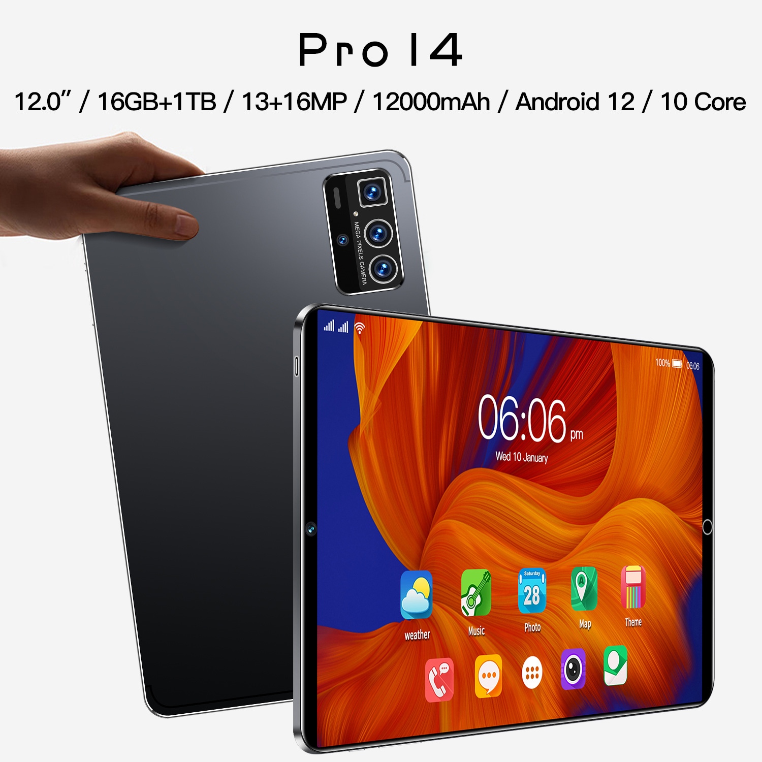 跨境专供Pro14 全新现货智能平板电脑源头厂家全球版低价(劲爆款) 1
