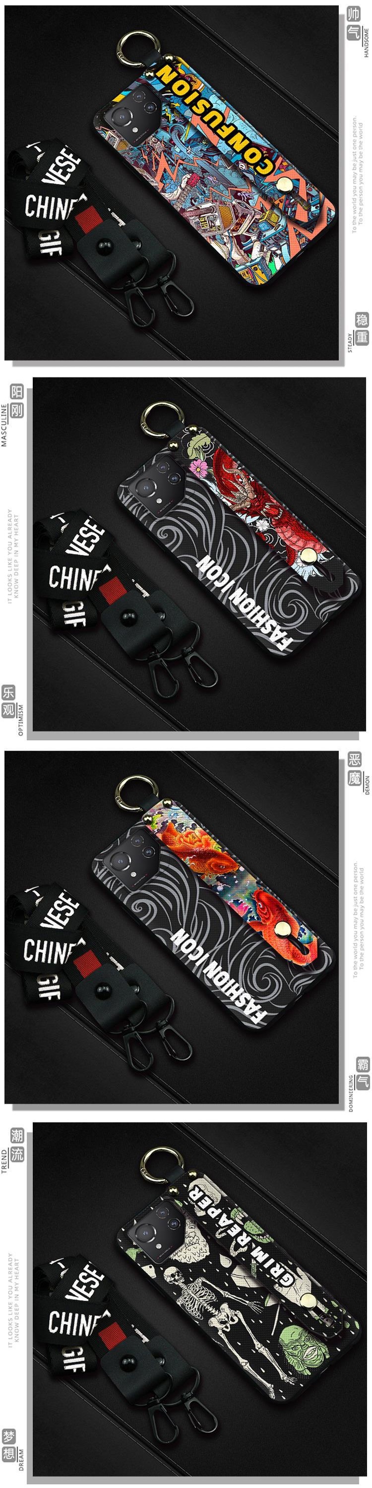 适用华硕ROG8/Asus ROG Phone8 Pro手机壳腕带潮流男女款新款 3