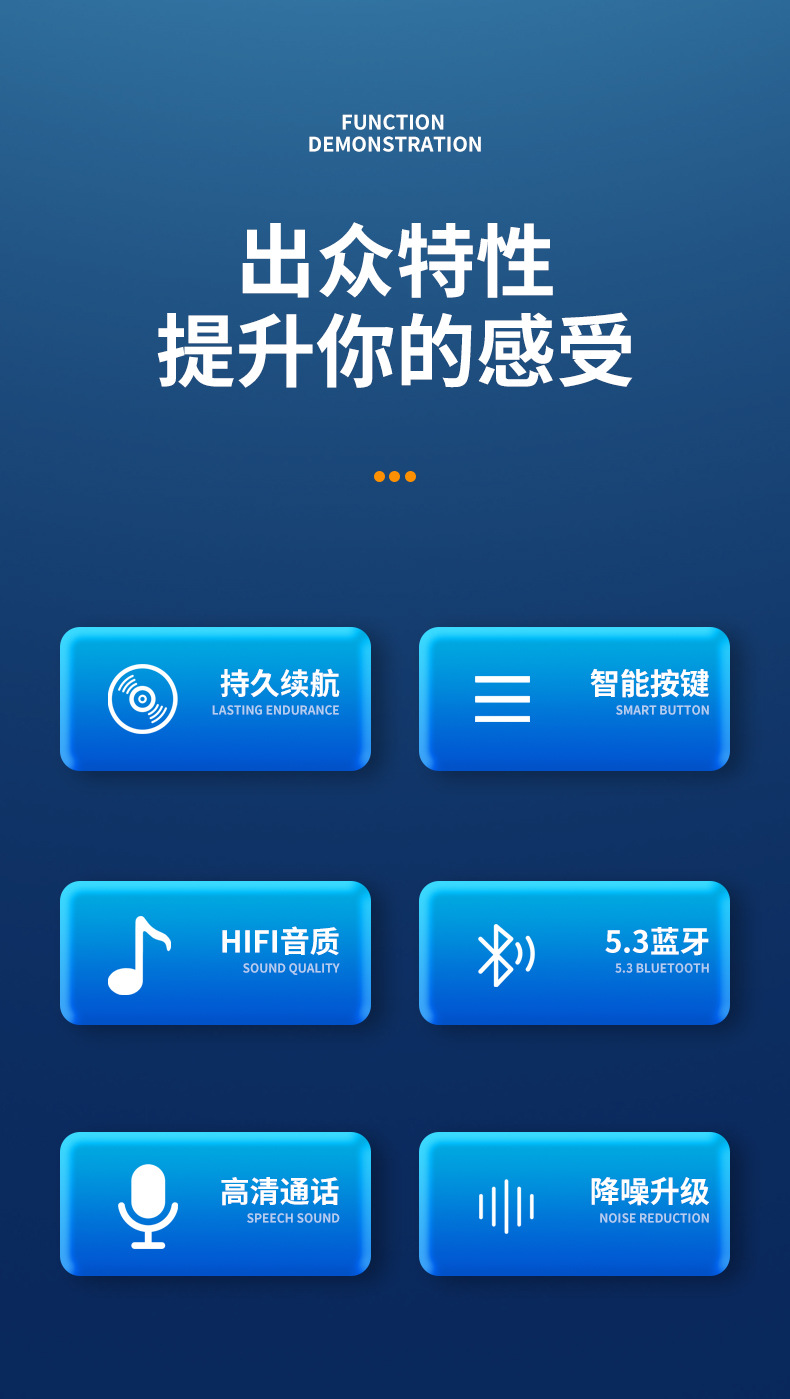 跨境无线蓝牙耳机挂耳式运动双耳跑步防水降噪亚马逊爆款超长续航 5
