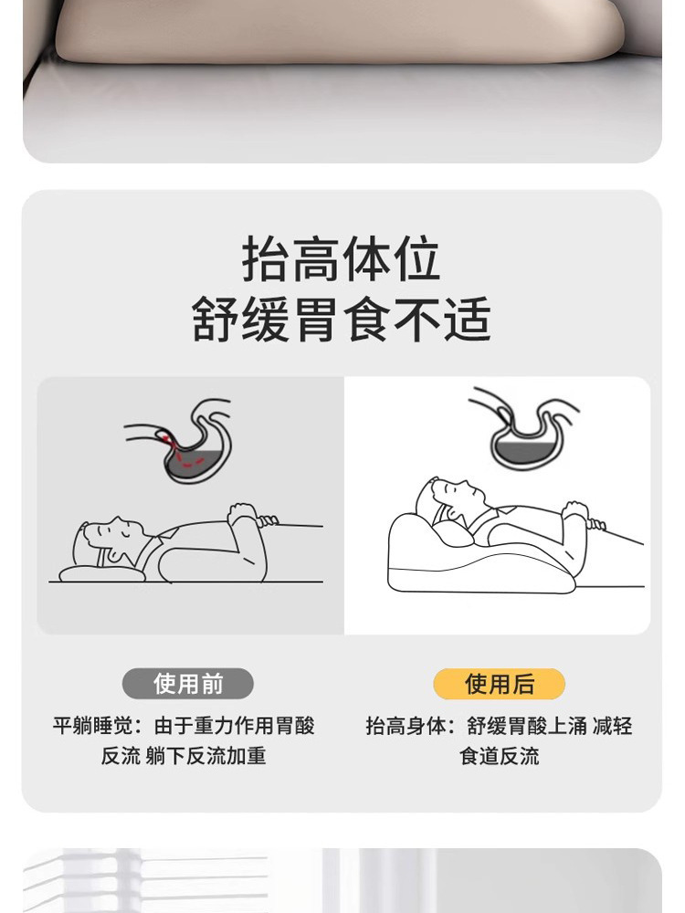 跨境记忆棉床上沙发趴睡枕床头靠垫护腰枕多功能趴趴枕追剧神器 8