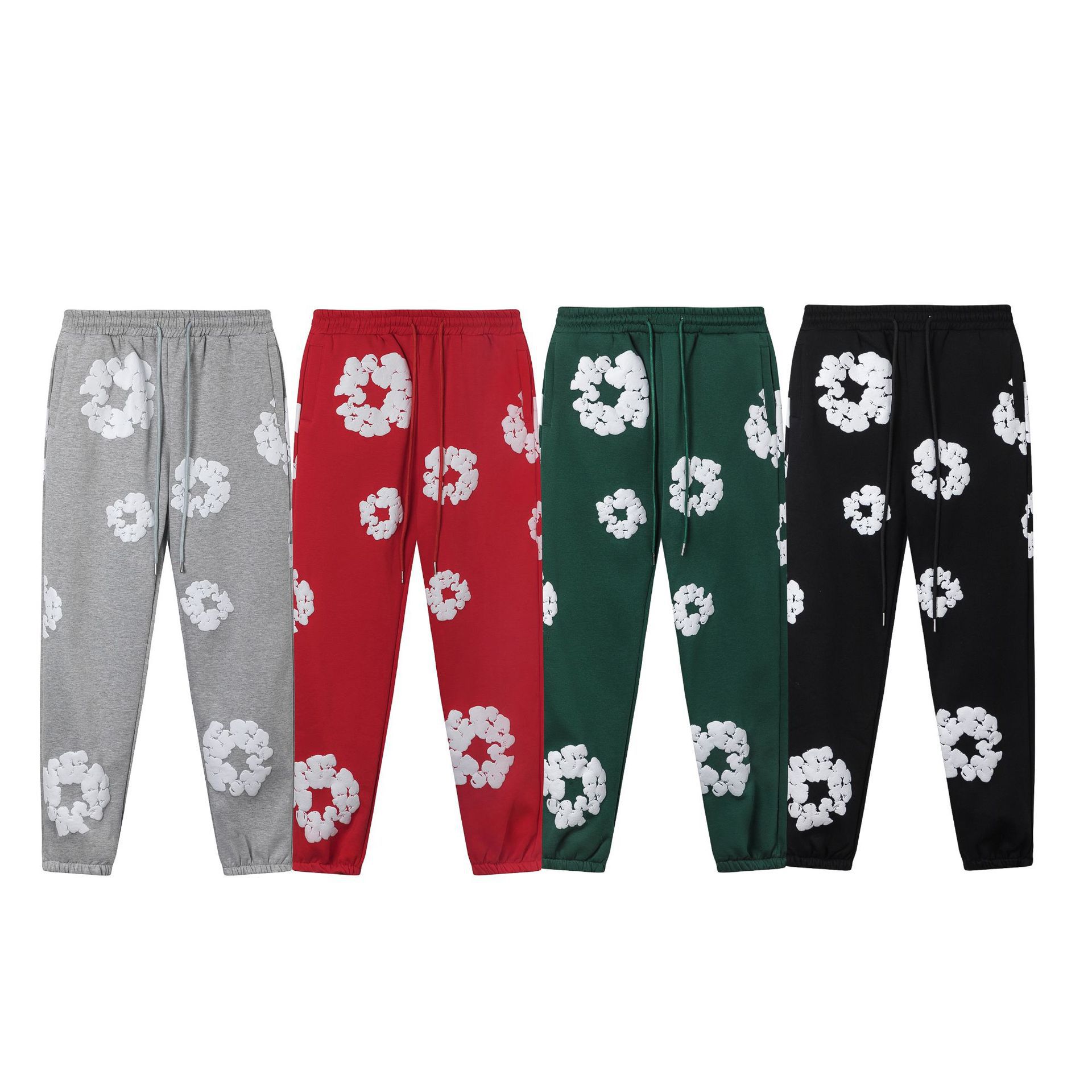 【加绒】侃爷同款发泡木棉花DENIM TEARS连帽卫衣休闲卫裤套装潮 26