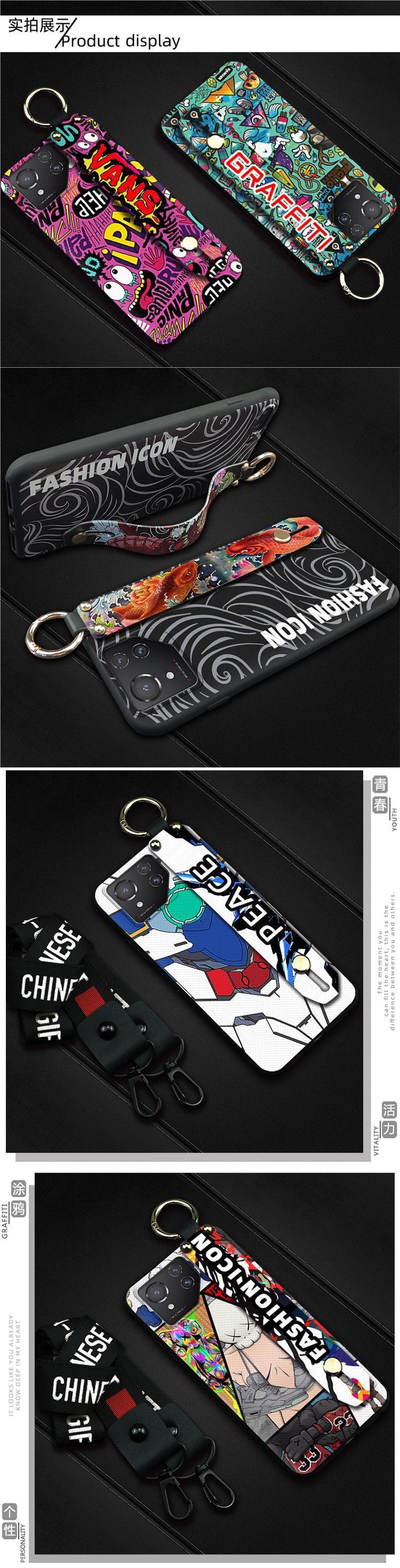 适用华硕ROG8/Asus ROG Phone8 Pro手机壳腕带潮流男女款新款 2