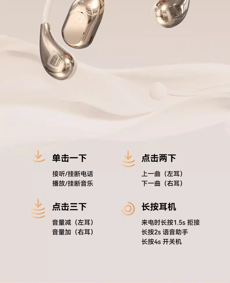 GTS19挂耳式蓝牙耳机 不入耳无线耳机超长待机高音质高品质 19