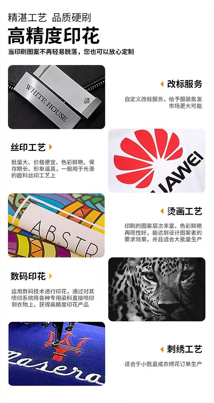 河北纯棉短袖男女款t恤定制logo图案工作服文化衫宽松大码版型T恤 10