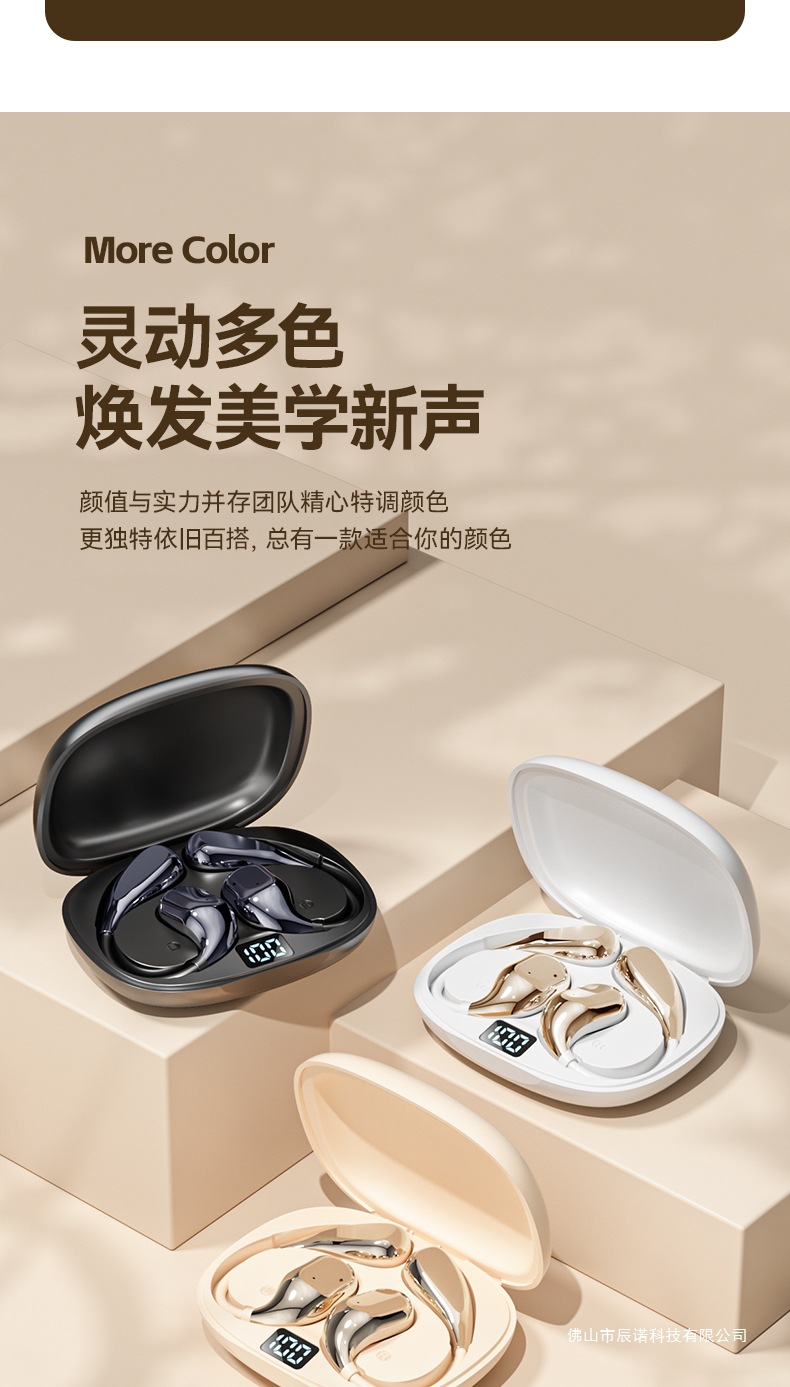 适用苹果iPhone16/15/14/13/12/Pro/Max专用挂耳式无线蓝牙耳机 10