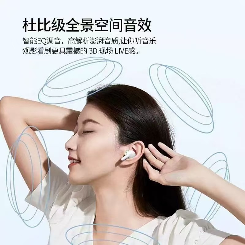 跨境A9pro高清屏显触控式带降噪APP无线蓝牙耳机长续行工厂供应 6