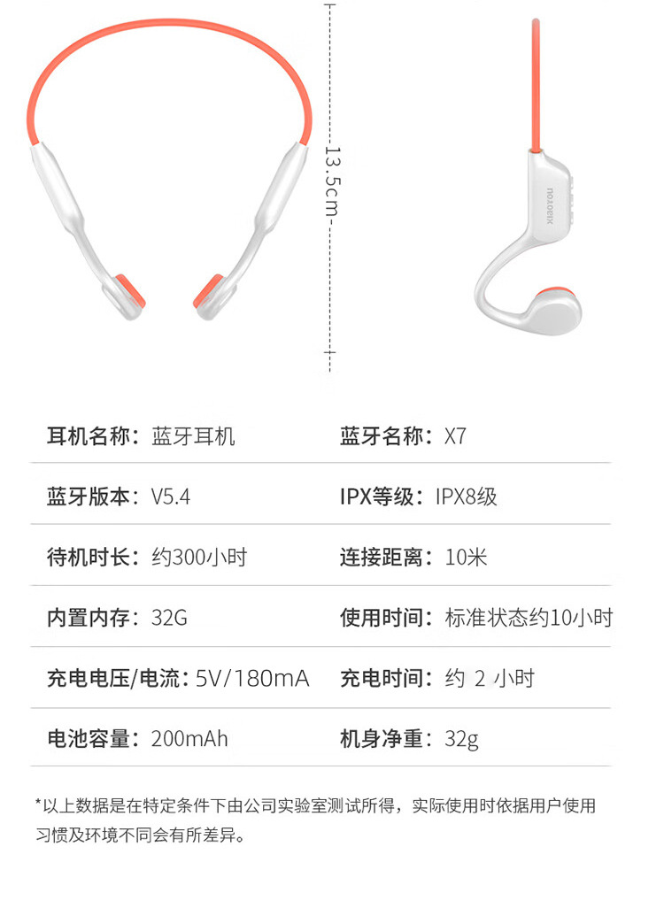 跨境游泳耳机听歌带32g内存长续航骨传导无线蓝牙耳机 20