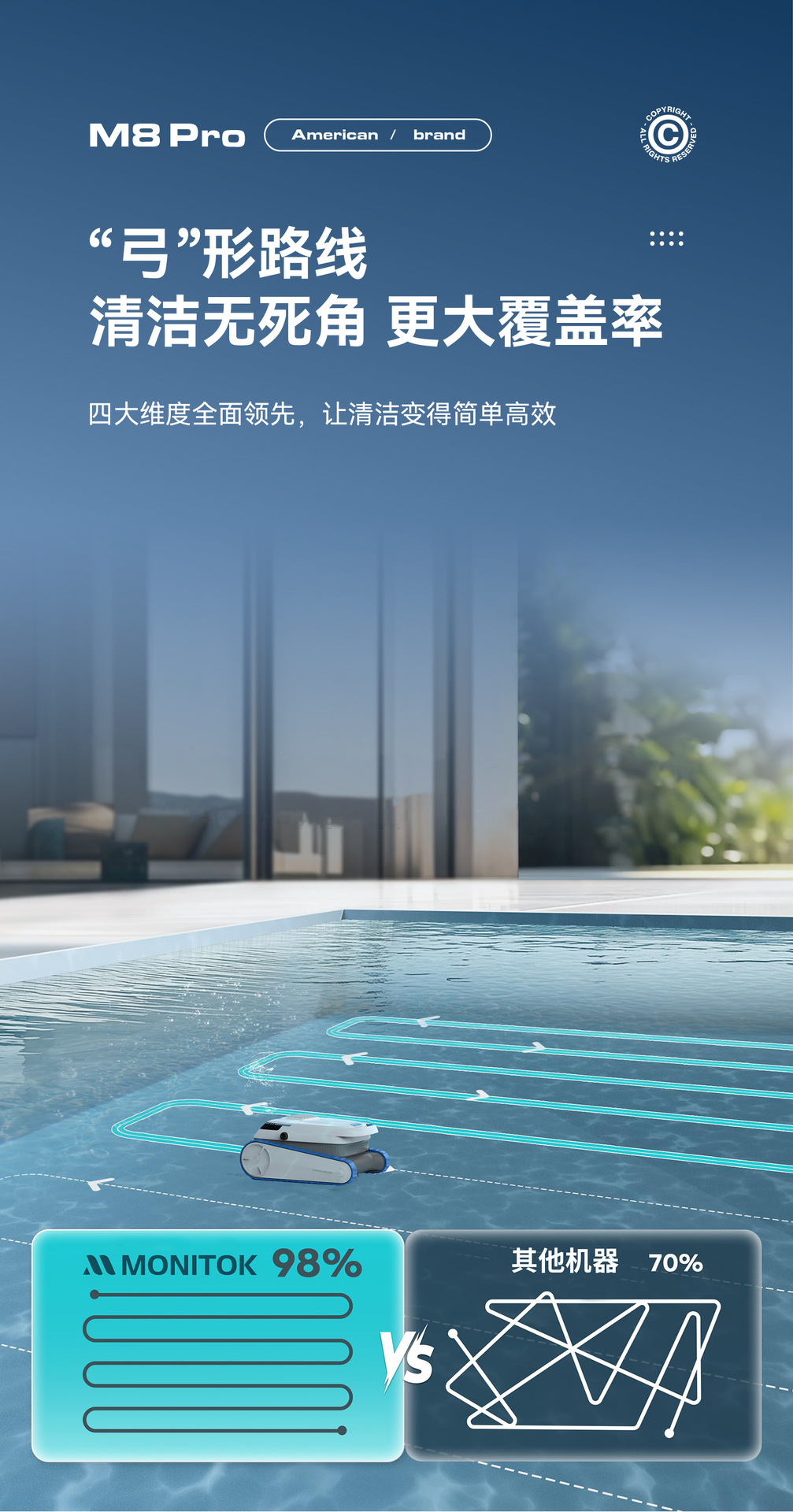 泳池吸污水下吸尘器池底吸污机全自动水龟清洁机器人清洗神器 16