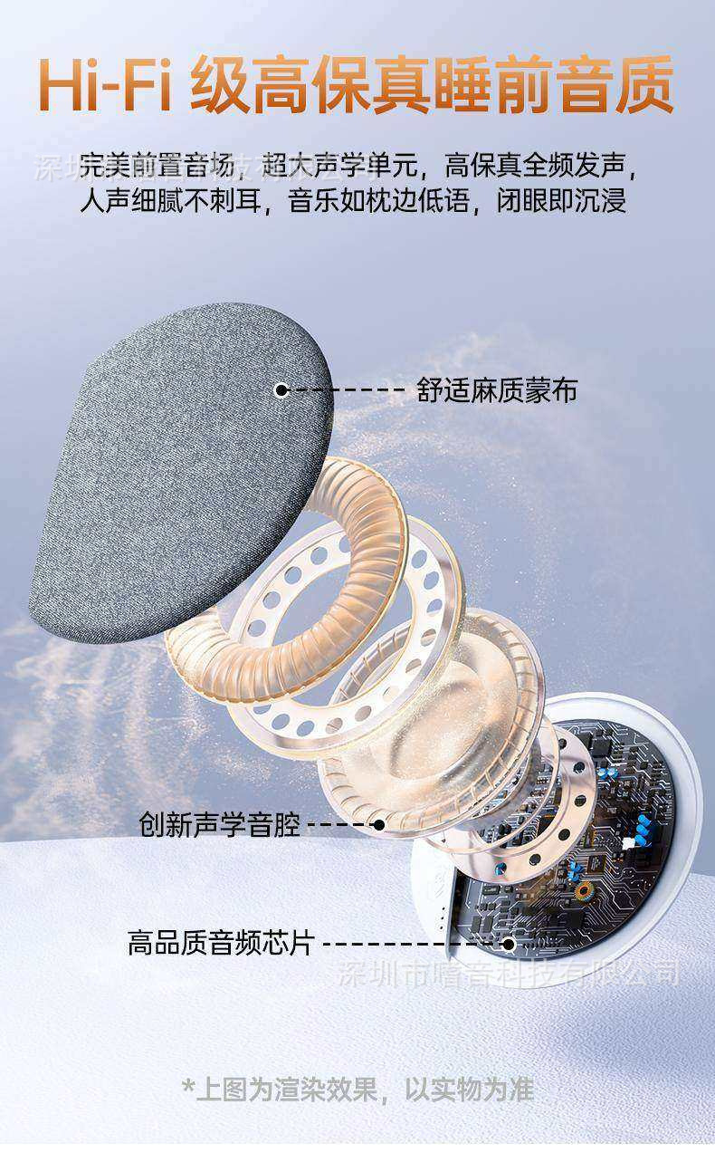 跨境爆款X3PRO枕下音响内置音乐可定时高动态解压白噪音蓝牙音响 4