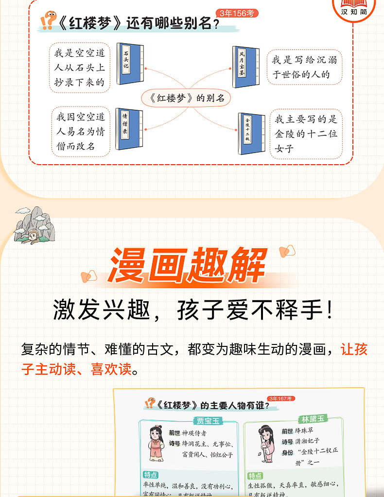 汉知简小学生课本里的四大名著必考点中国传统文化三四五六年级课 7