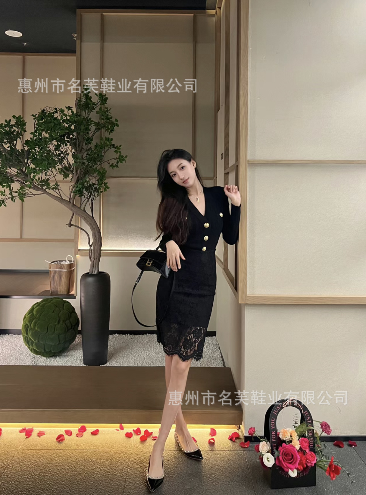 严选高版本~华伦铆钉尖头平底鞋浅口单鞋女2026新款裸色柳钉女鞋 4