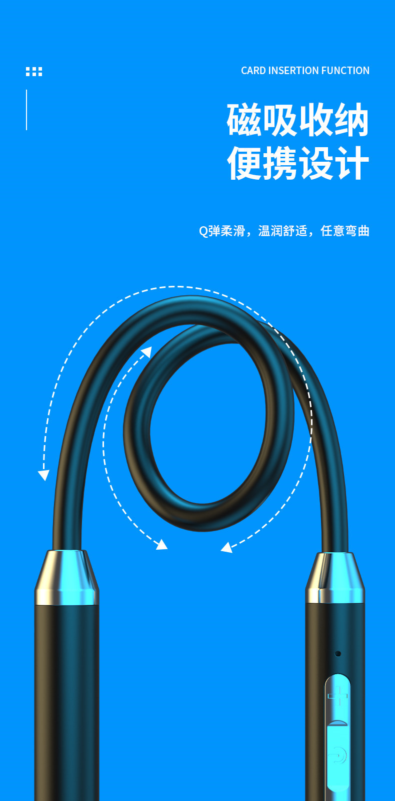 【大客户链接】蓝牙无线耳机挂脖运动入耳颈挂式超长待机厂家批发 4