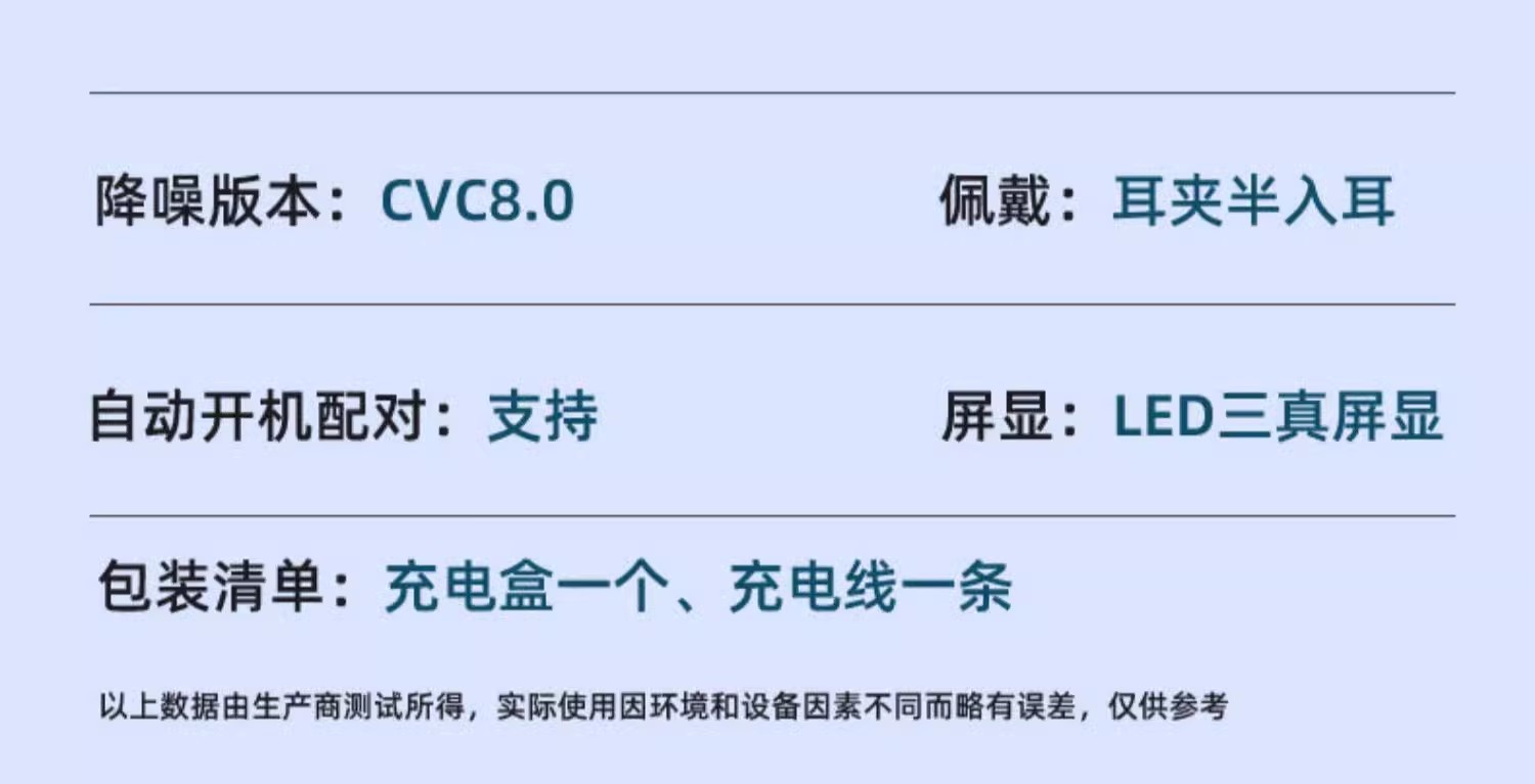 跨境私模S19无线蓝牙耳机数显触控5.4不入耳双耳迷你运动通话通用 22