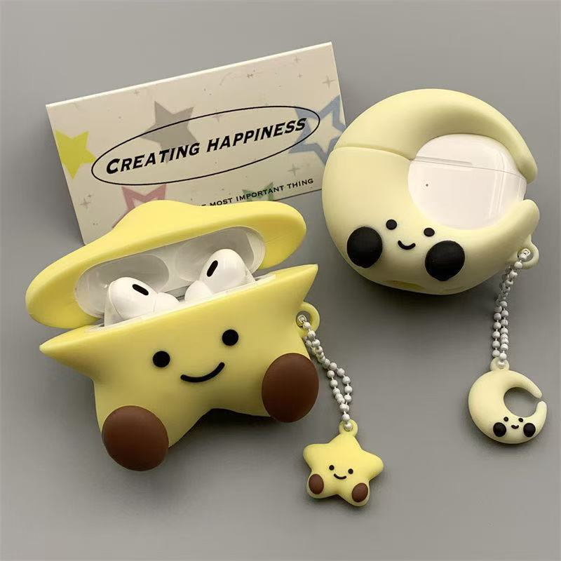 卡通airpods4代无线蓝牙耳机保护套可爱硅胶适用苹果pro3代软胶壳 7