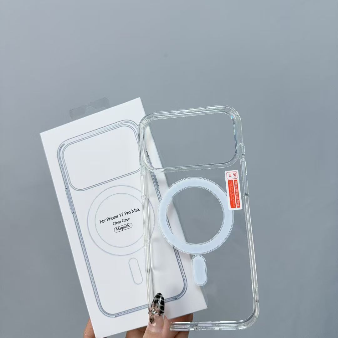 适用苹果15 Magsafe磁吸手机壳iPhone14 pro透明无线充保护壳防摔 2
