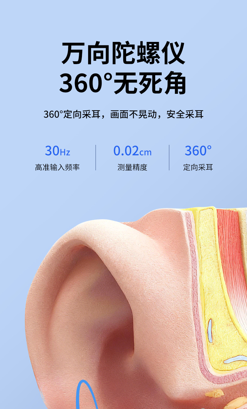 可视挖耳勺高清内窥镜专业儿童掏耳工具无线蓝牙发光采耳神器工具 11