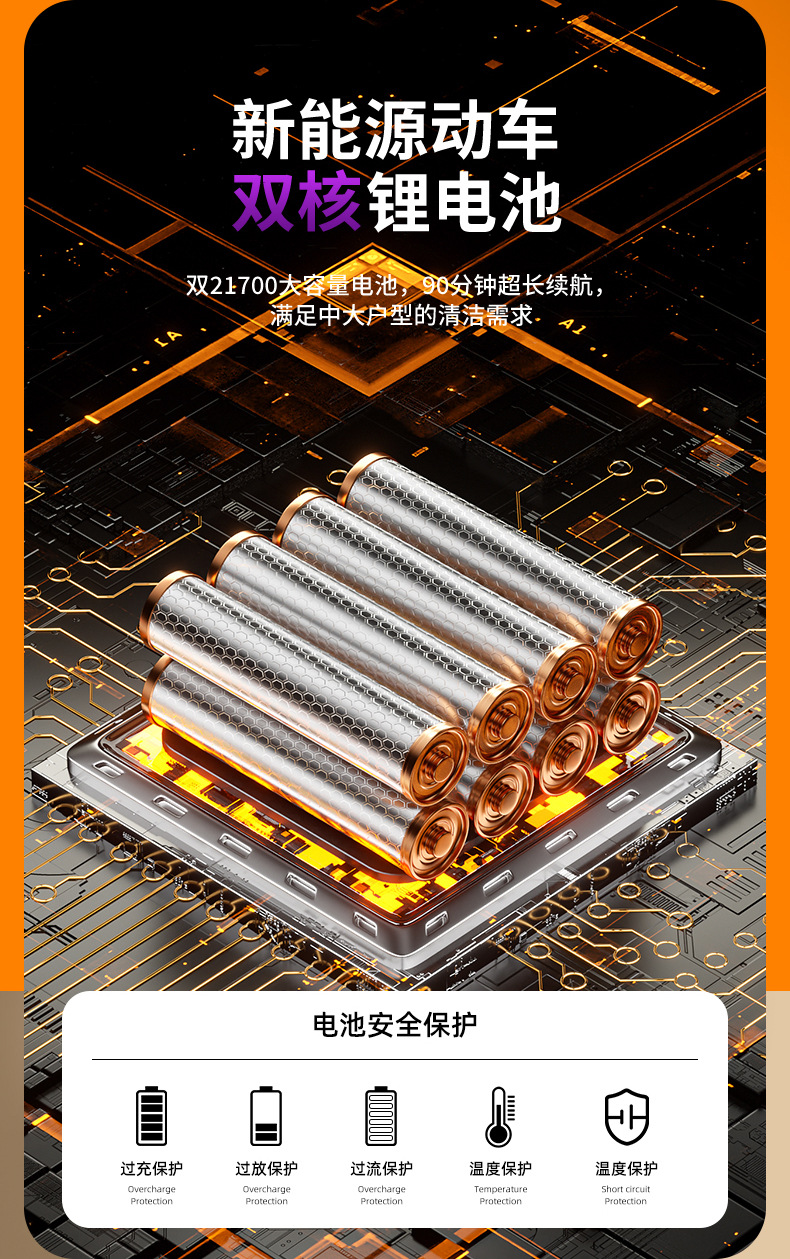 吸尘器家用无线手持吸拖一体吸尘拖地一体机超强大吸力 8
