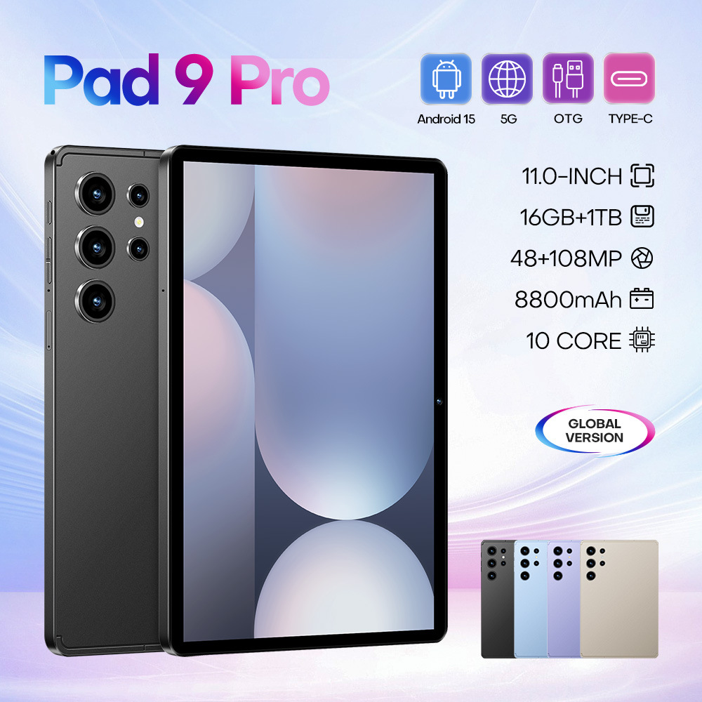 2025跨境专供Pad 9 Pro智能平板电脑全新现货源头工厂低价 海外版