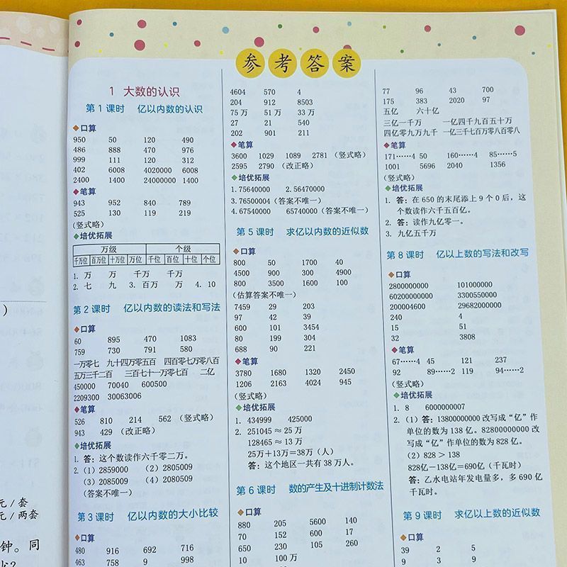 四年级上册下册竖式脱式口算计算题数学应用题强化训练同步练习册 10
