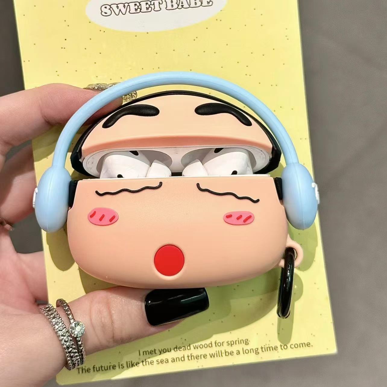 卡通airpods4代无线蓝牙耳机保护套可爱硅胶适用苹果pro3代软胶壳 20