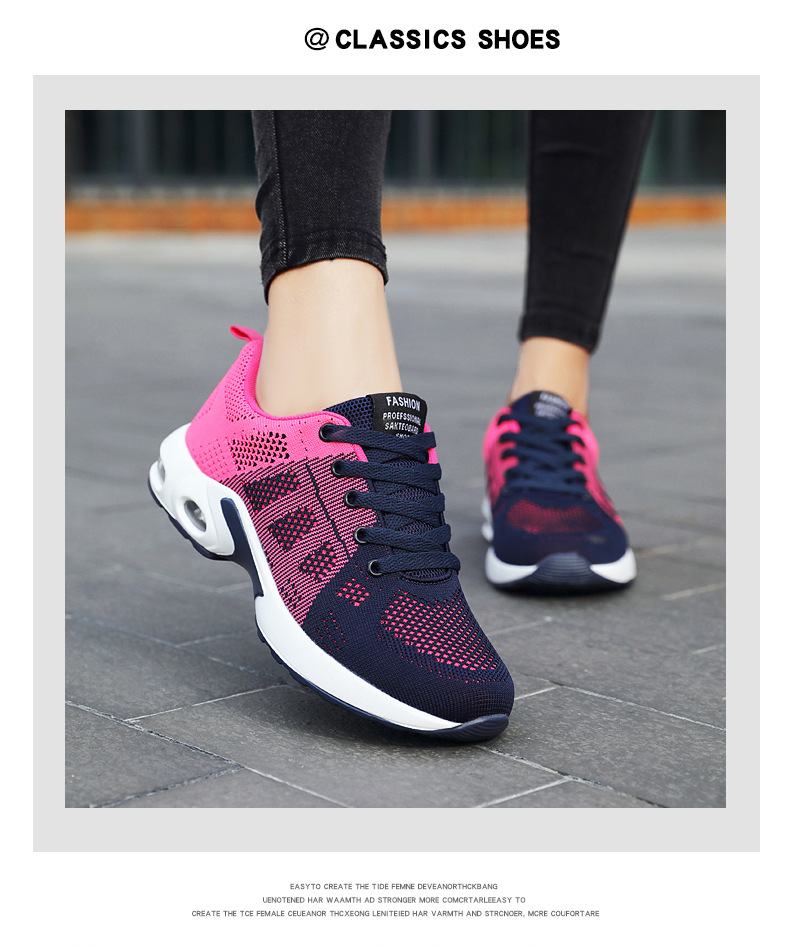 鞋子女2026外贸女鞋休闲鞋透气妈妈鞋轻便气垫跨境运动鞋女shoes 20