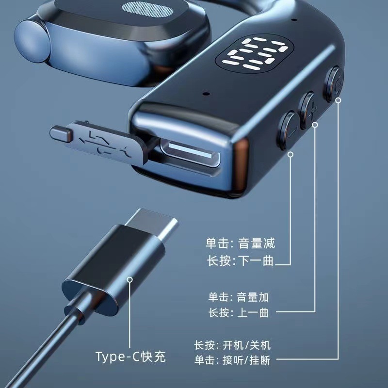 蓝牙耳机可切换左右耳无线运动不入耳可旋转无线手机通用单挂耳P7 12