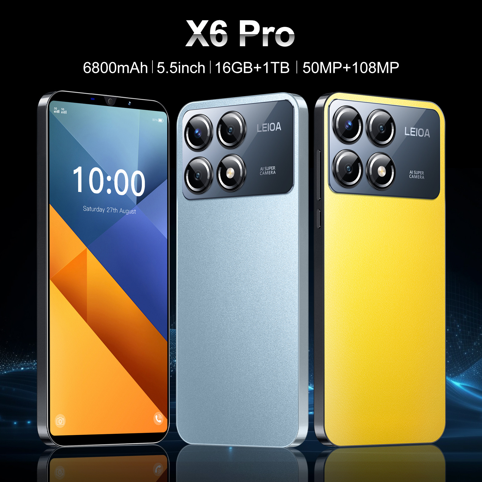 新品X6 Pro跨境手机5.0寸1+16跨境智能手机厂家安卓手机低价代发 3