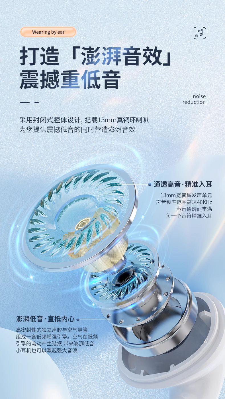 电量显示真无线双耳TWS双边立体声充电仓蓝牙耳机马卡龙不入耳5.3 4