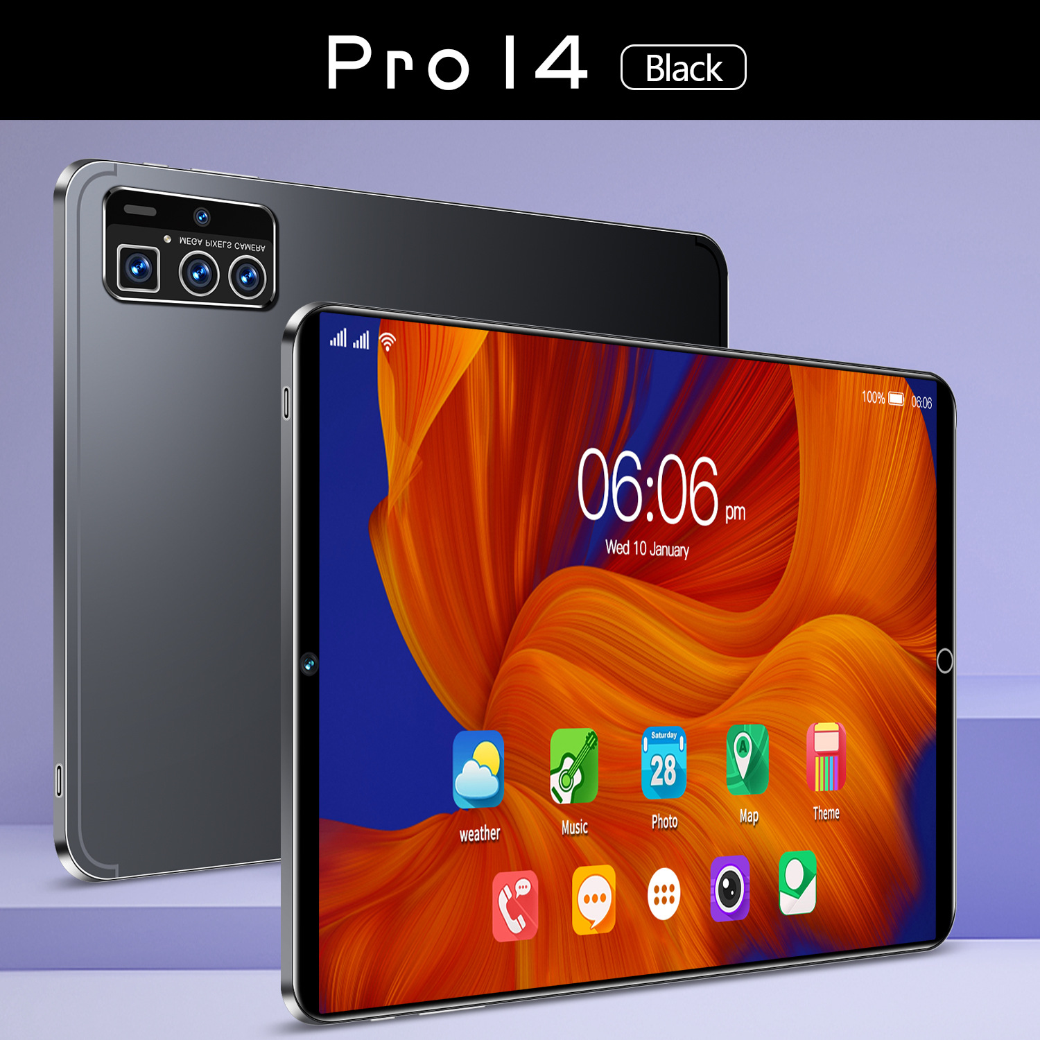 跨境专供Pro14 全新现货智能平板电脑源头厂家全球版低价(劲爆款) 3