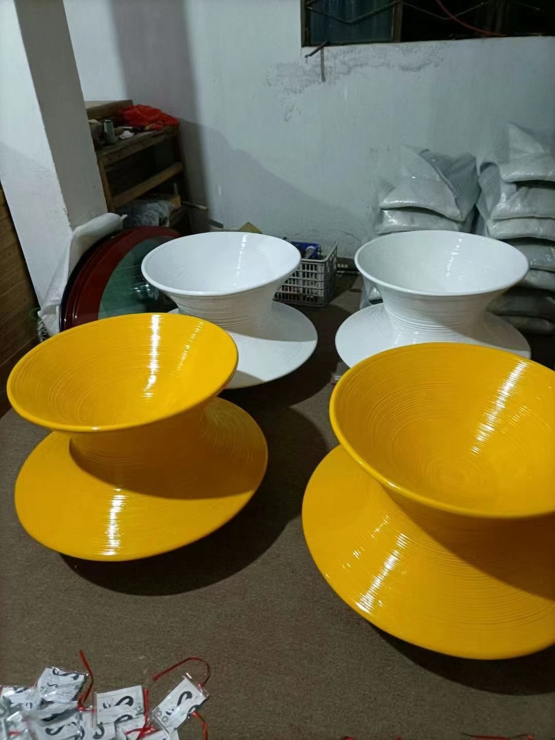 跨境批发现代轻奢异形酒店民宿茶几桌设计师客厅圆形玻璃茶几角几 13