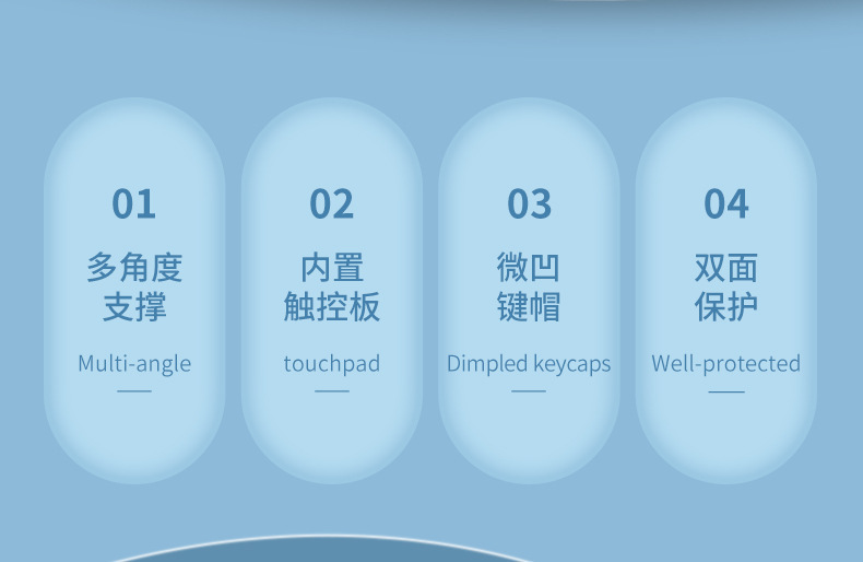 微软Surface键盘适用2024 Surfac pro11pro7磁吸触控背光蓝牙键盘 5