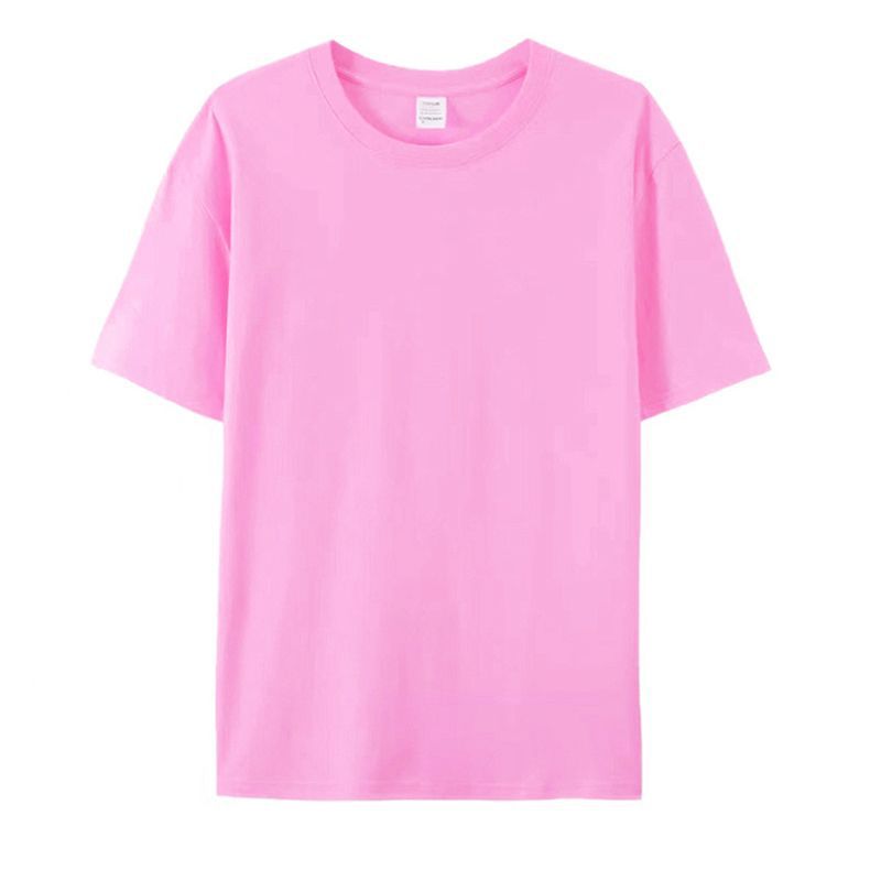 河北纯棉短袖男女款t恤定制logo图案工作服文化衫宽松大码版型T恤 46
