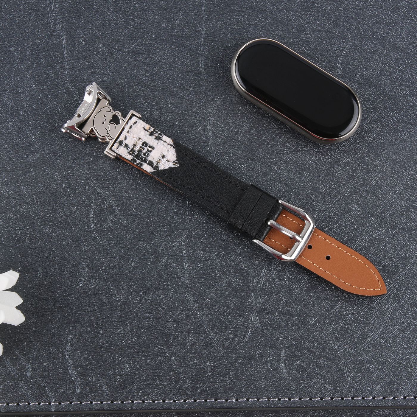 适用小米9/10手环表带华为gt6/fit4苹果iwatch11高级感手链式表带 24