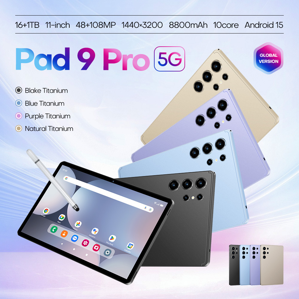 2025跨境专供Pad 9 Pro智能平板电脑全新现货源头工厂低价 海外版 2