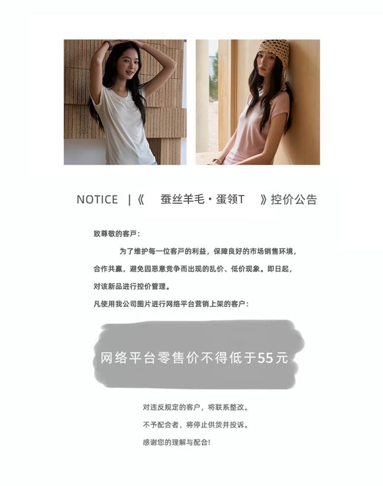 黛嘉雯夏季蚕丝羊毛短袖T恤女天丝莫代尔鹅蛋脸修身显瘦落肩上衣 3