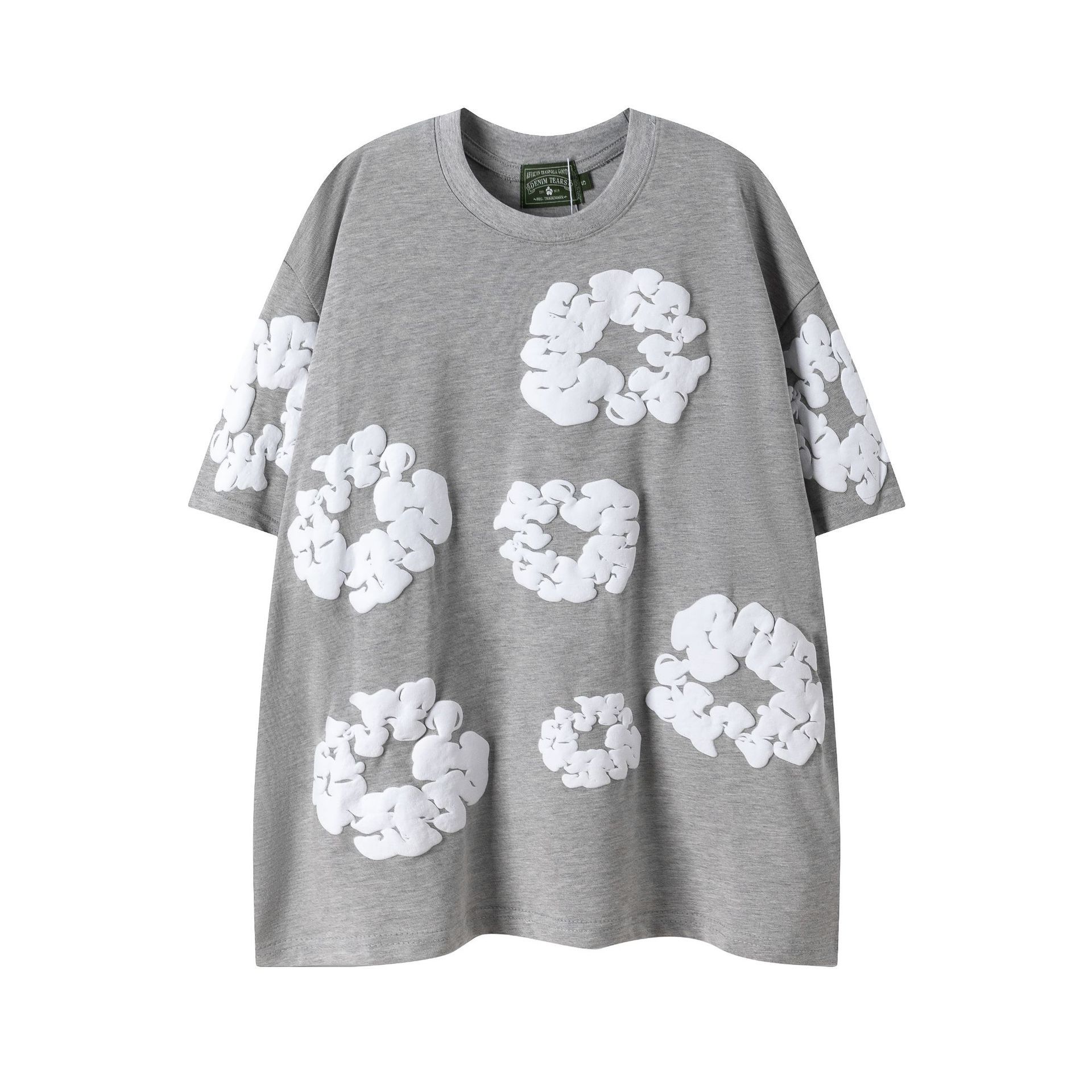 【加绒】侃爷同款发泡木棉花DENIM TEARS连帽卫衣休闲卫裤套装潮 37
