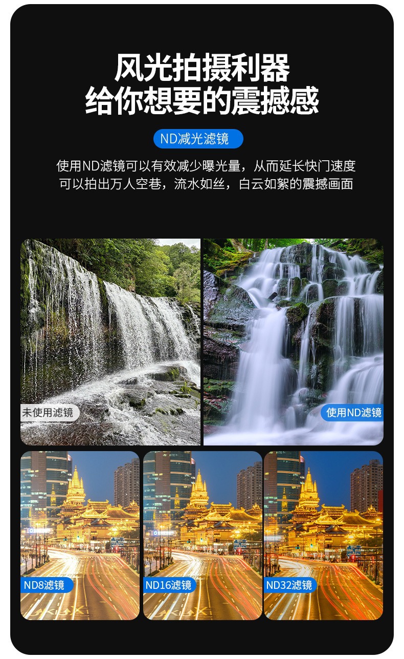 运动相机滤镜CPL偏振ND减光镜UV保护镜适用DJI大疆Action3/4/5PRO 13