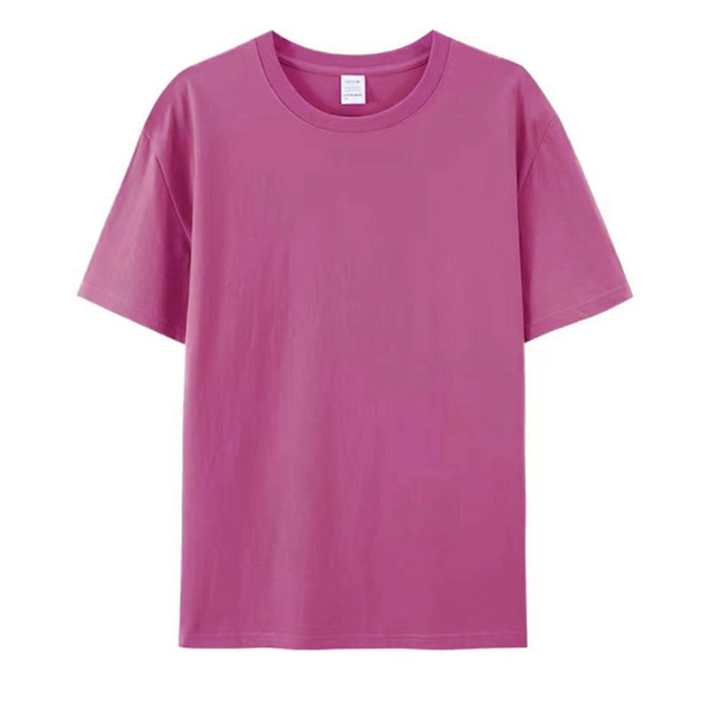 河北纯棉短袖男女款t恤定制logo图案工作服文化衫宽松大码版型T恤 52