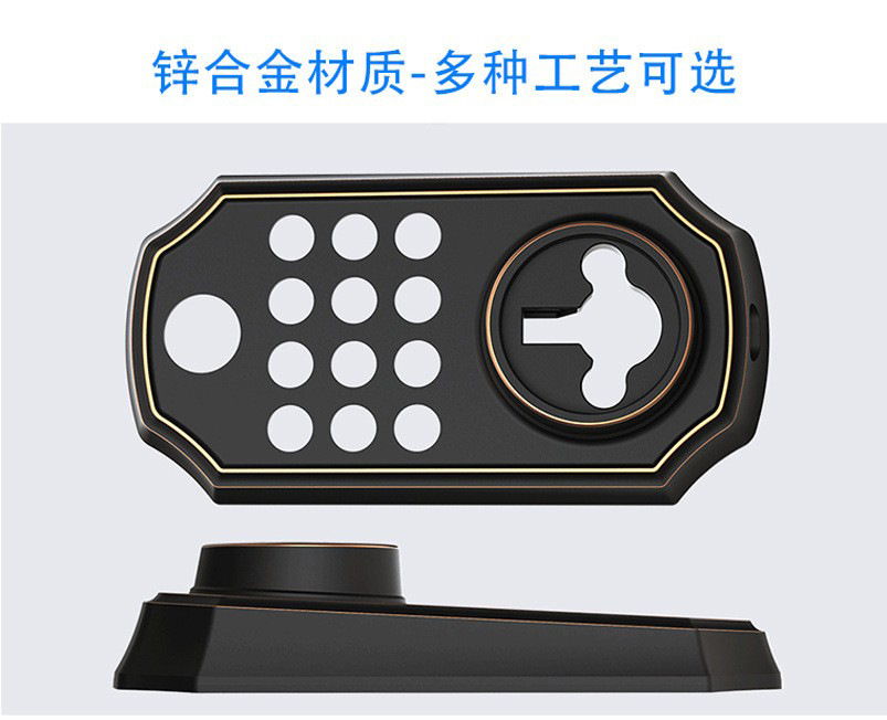 定制跨境外贸北美智能门锁电子密码呆锁全自动木门美式涂鸦指纹锁 14