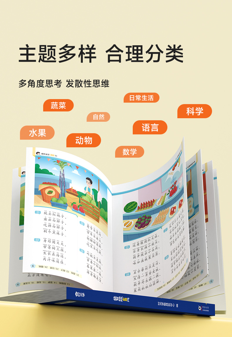 时光学趣味谜语400则儿童思维训练益智动脑400问谜语脑筋急转弯 6