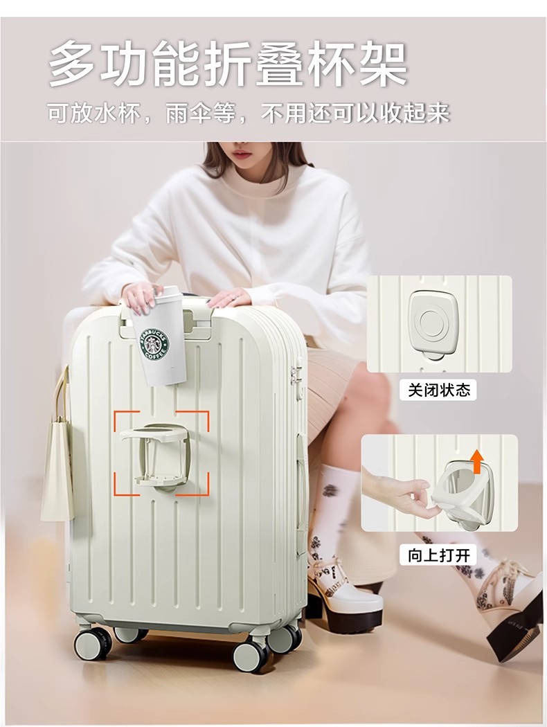 2025新款行李箱女学生高颜值小清新旅行箱拉杆箱结实耐用密码箱 9