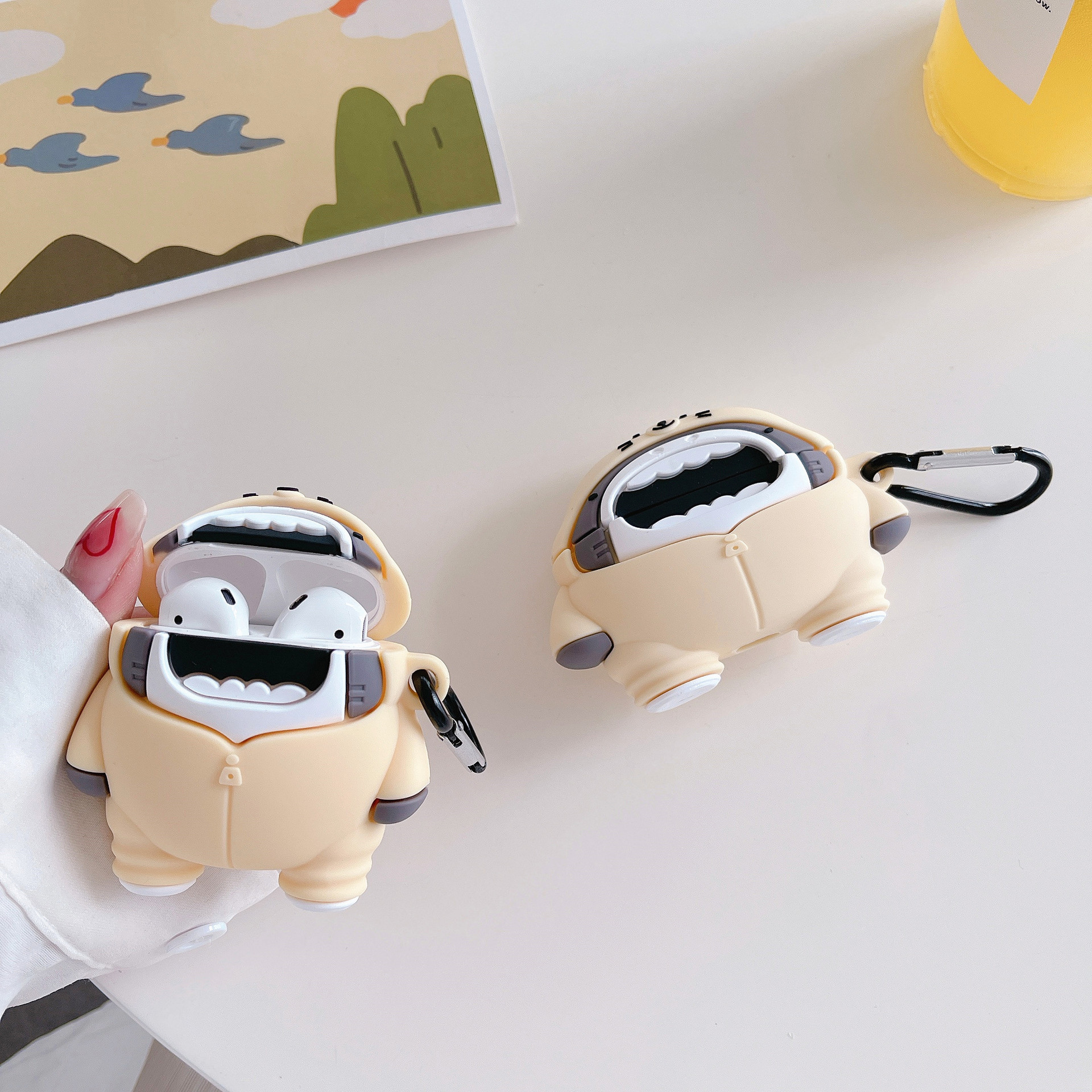 airpods234PRO PRO2代苹果无线蓝牙耳机套卡通创意促销硅胶软壳 2