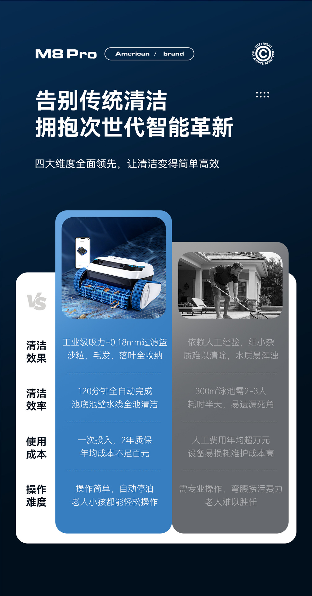 泳池吸污水下吸尘器池底吸污机全自动水龟清洁机器人清洗神器 11