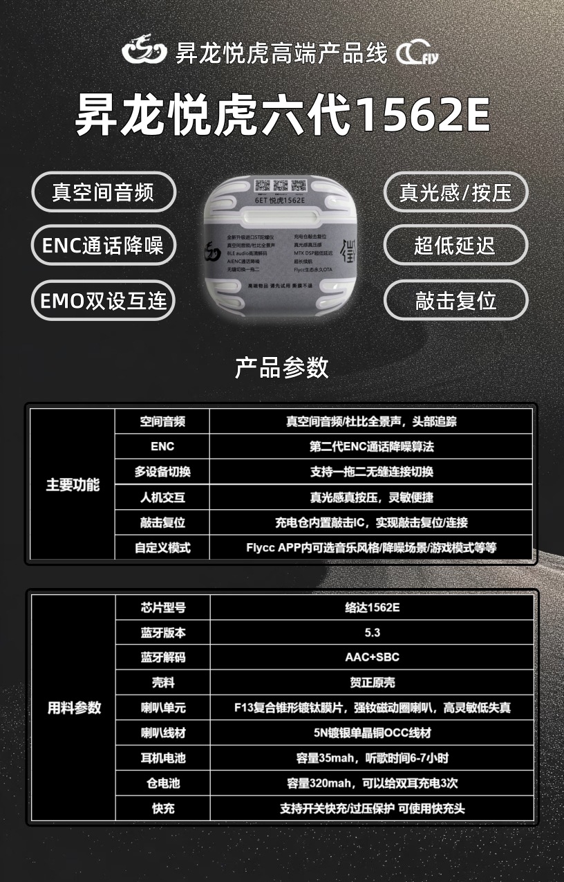 五代悦虎1562AE蓝牙耳机华强北六代八代Pro3杰里中科适用苹果降噪 28