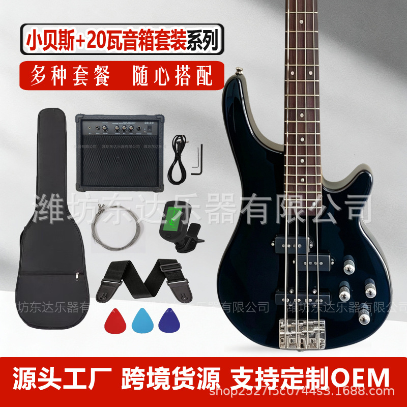 跨境热卖电贝司吉他多色椴木四弦电贝司入门初学者专业演奏民谣乐 11