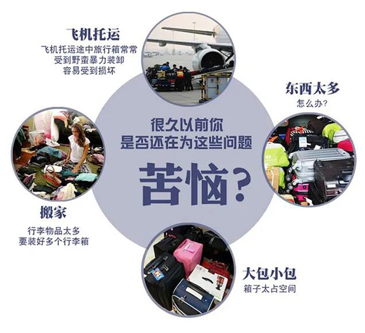 新款折叠行李箱旅行包可双背防水耐磨出差万向轮大容量航空托运包 33